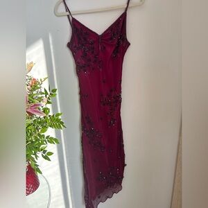 Y2K scala 100% silk dress